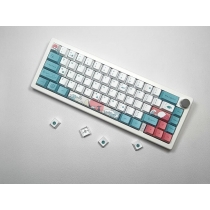 104+22 Coral Sea Cherry Keycaps Set PBT Dye Sublimation ANSI ISO Layout for GK61 64 68 84 87 104 108